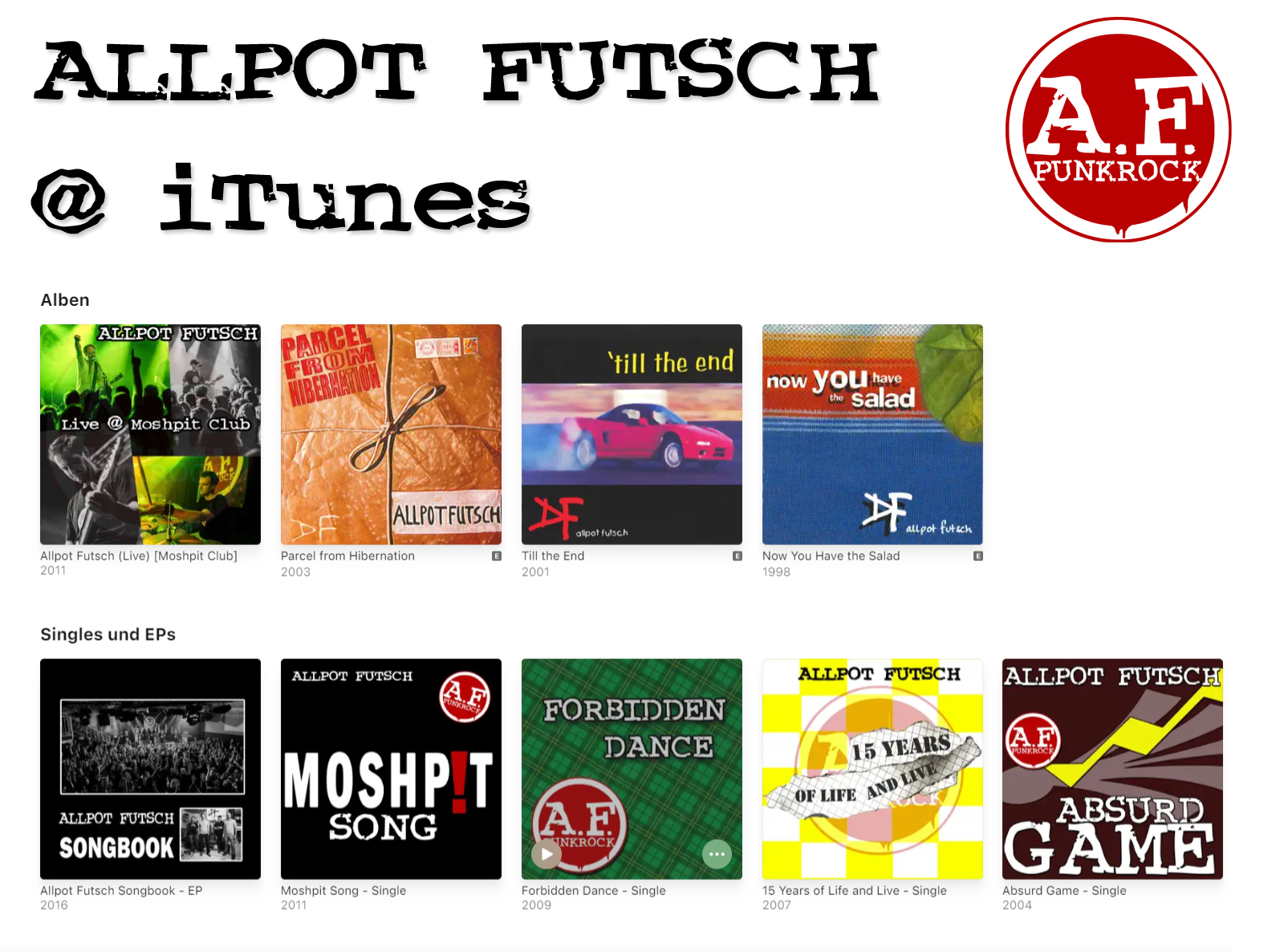 Allpot Futsch @ iTunes
