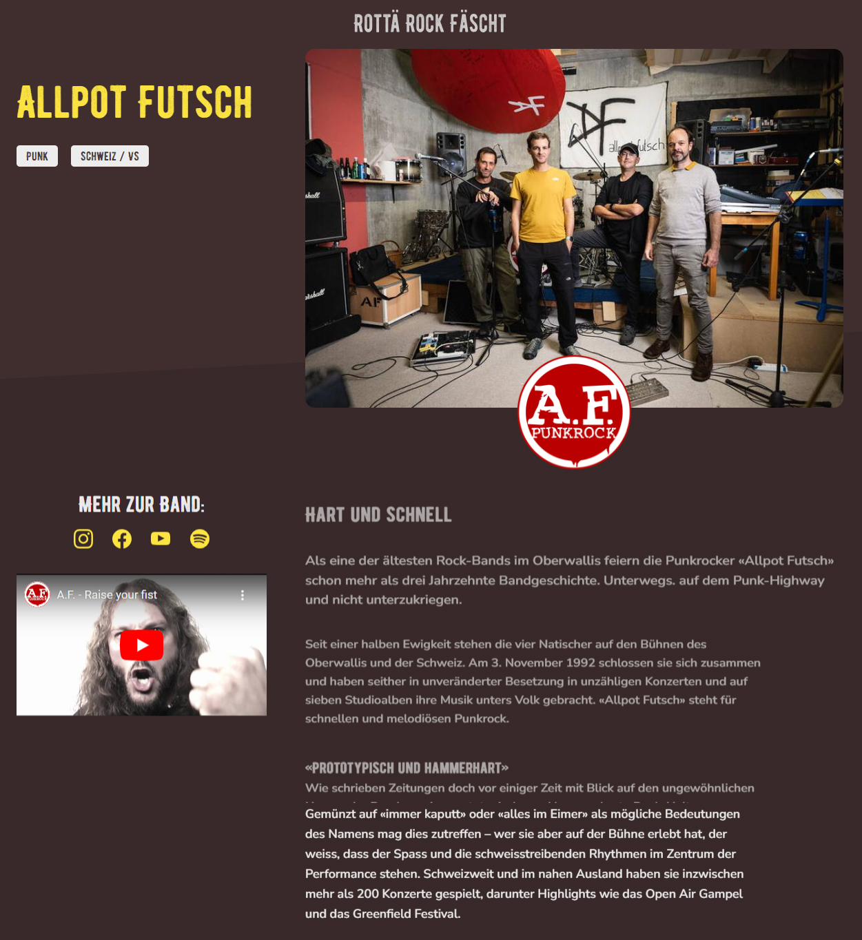 Allpot Futsch live @ Rotten Rock Festival