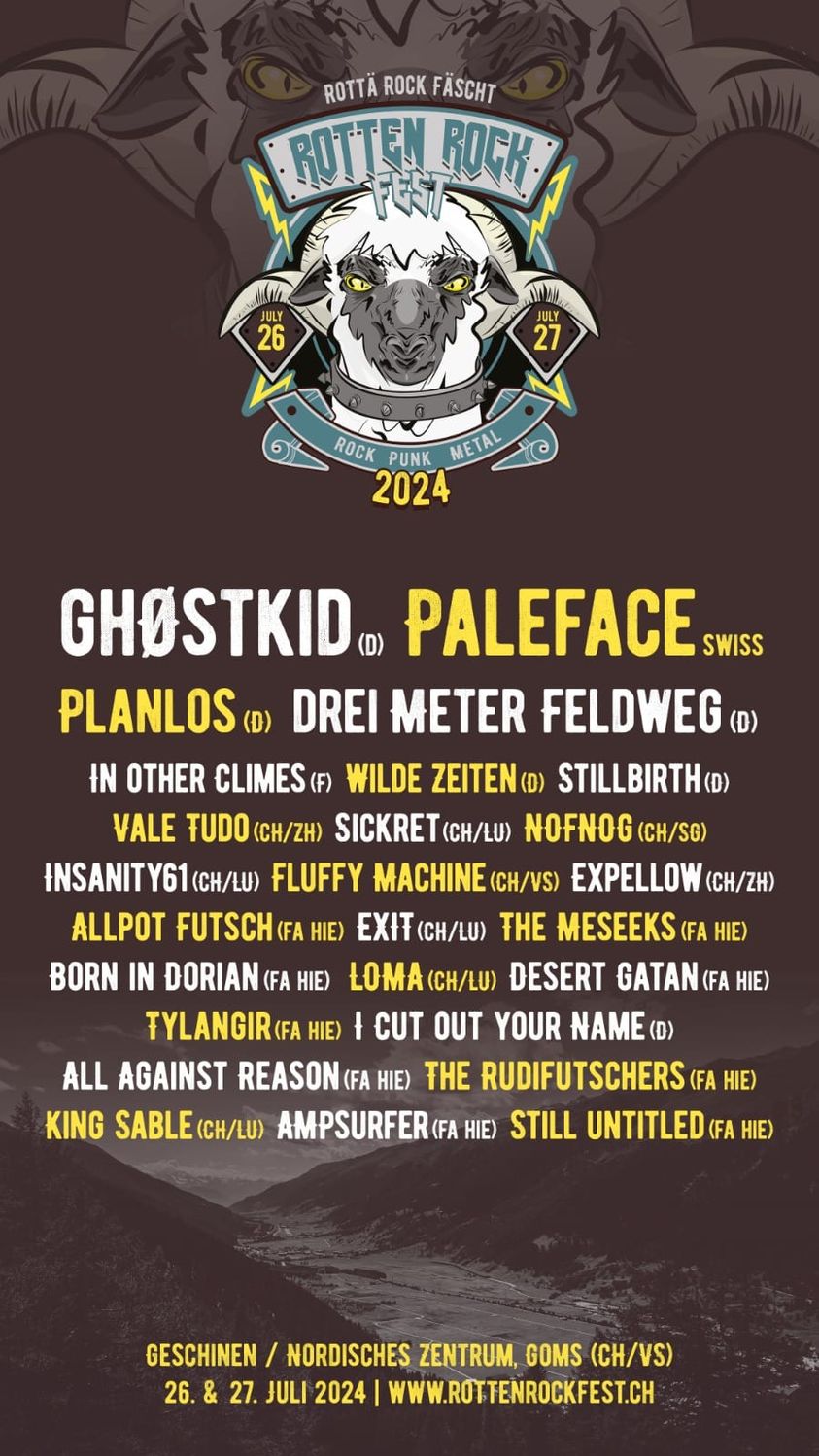 Rotten Rock Festival Lineup
